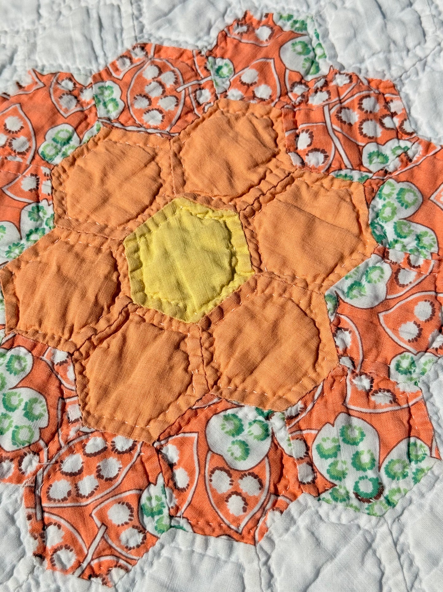 1930’s Grannies Flower Garden Quilt