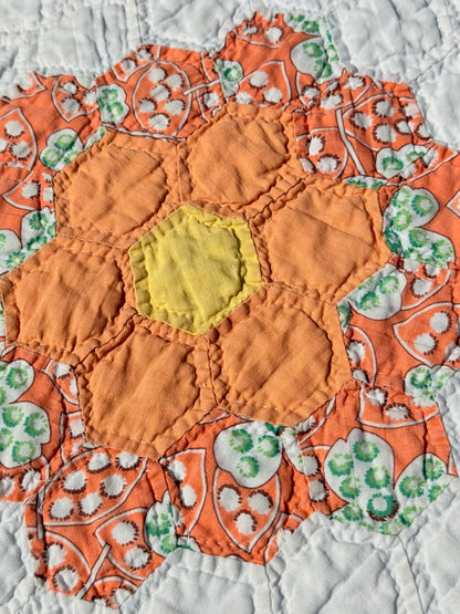 1930’s Grannies Flower Garden Quilt