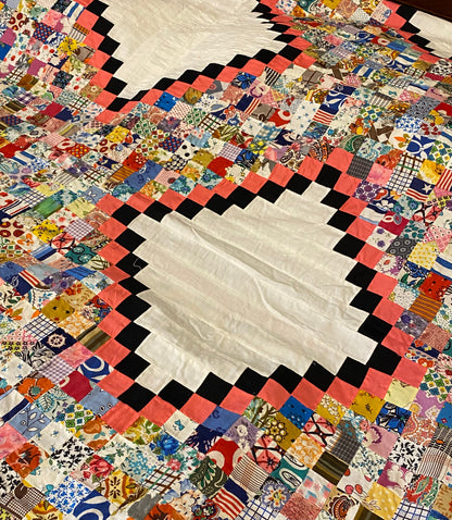 Aunt Jens Postage Stamp Quilt Top