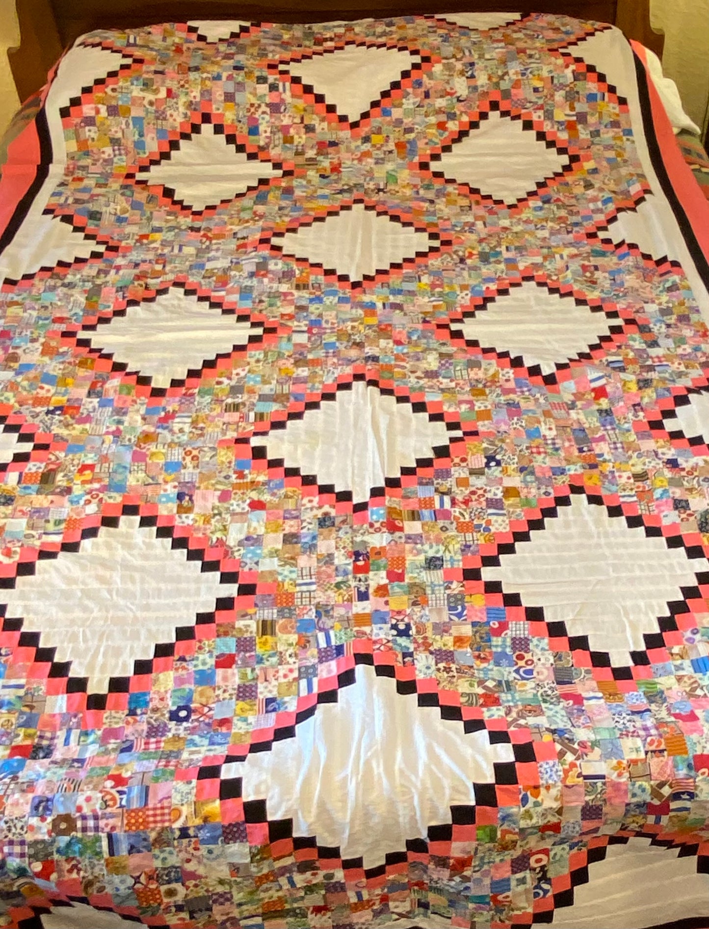 Aunt Jens Postage Stamp Quilt Top