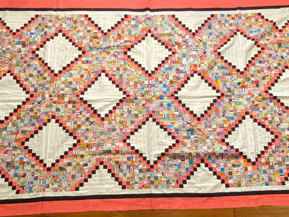 Aunt Jens Postage Stamp Quilt Top