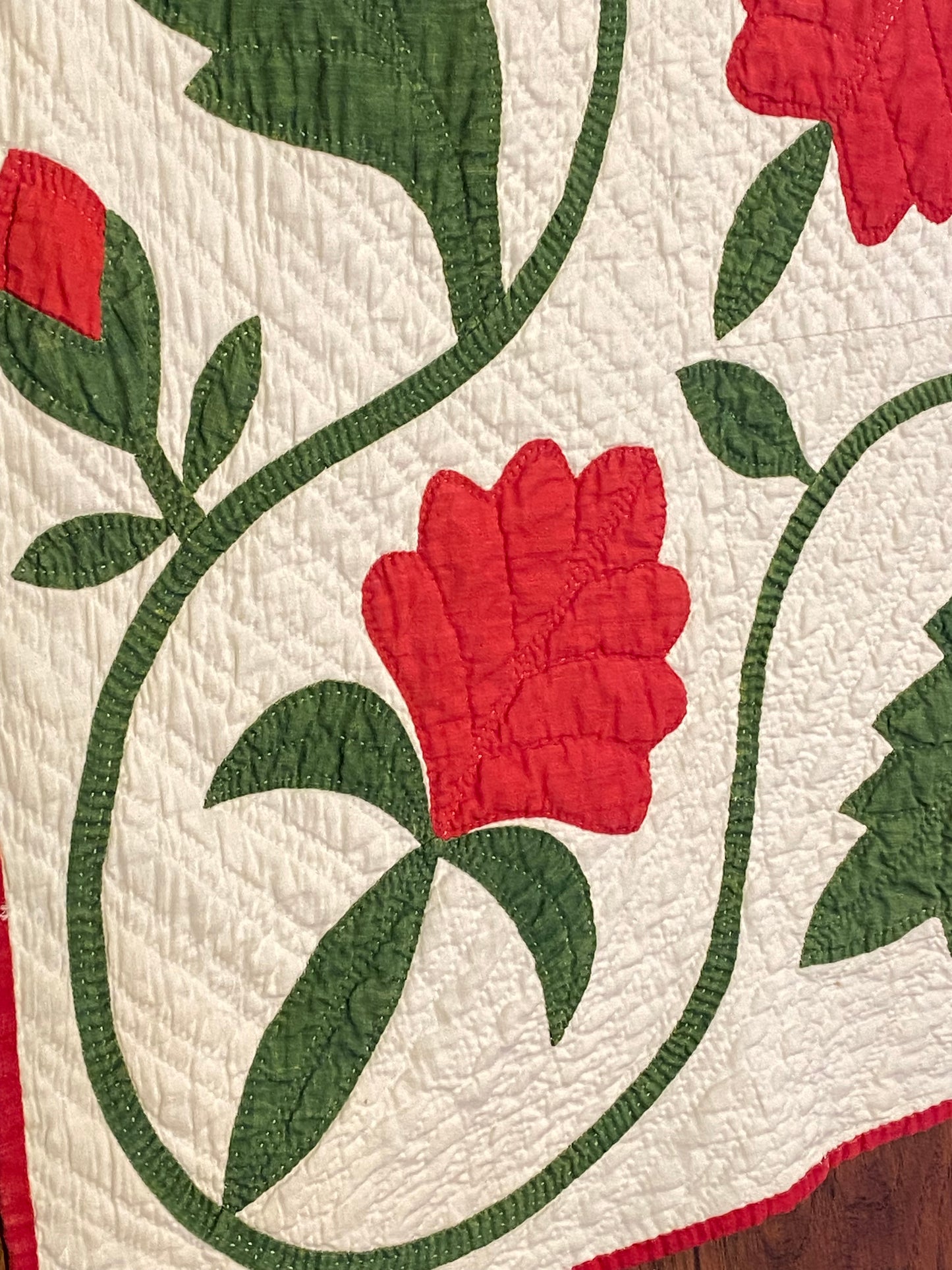 New Jersey Rose Appliqué Quilt with Border