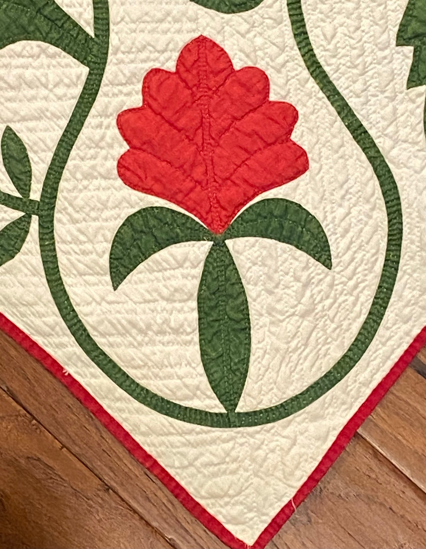 New Jersey Rose Appliqué Quilt with Border