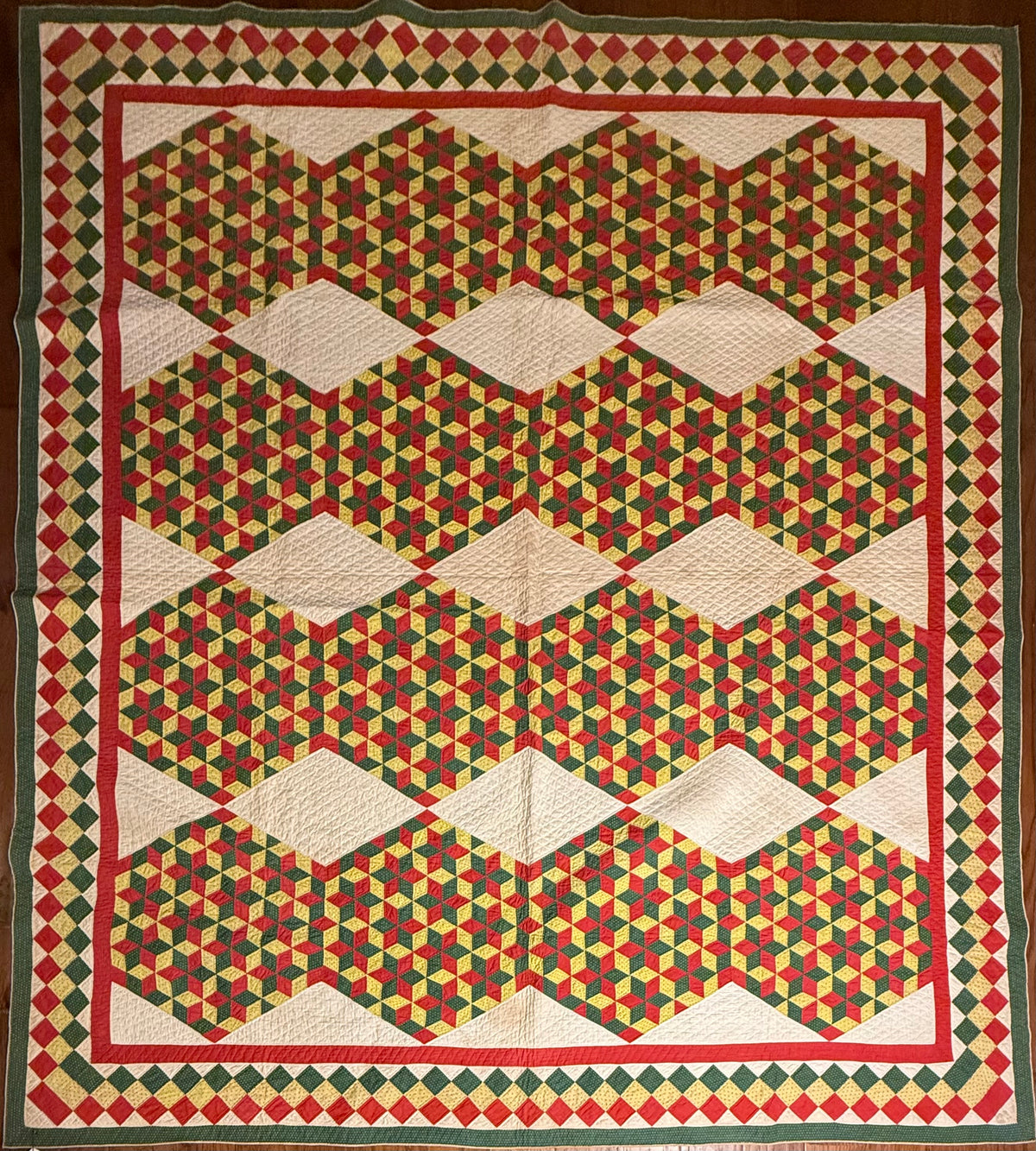 Incredible Early Cluster of Small Scale Stars in a Hexagon Quilt