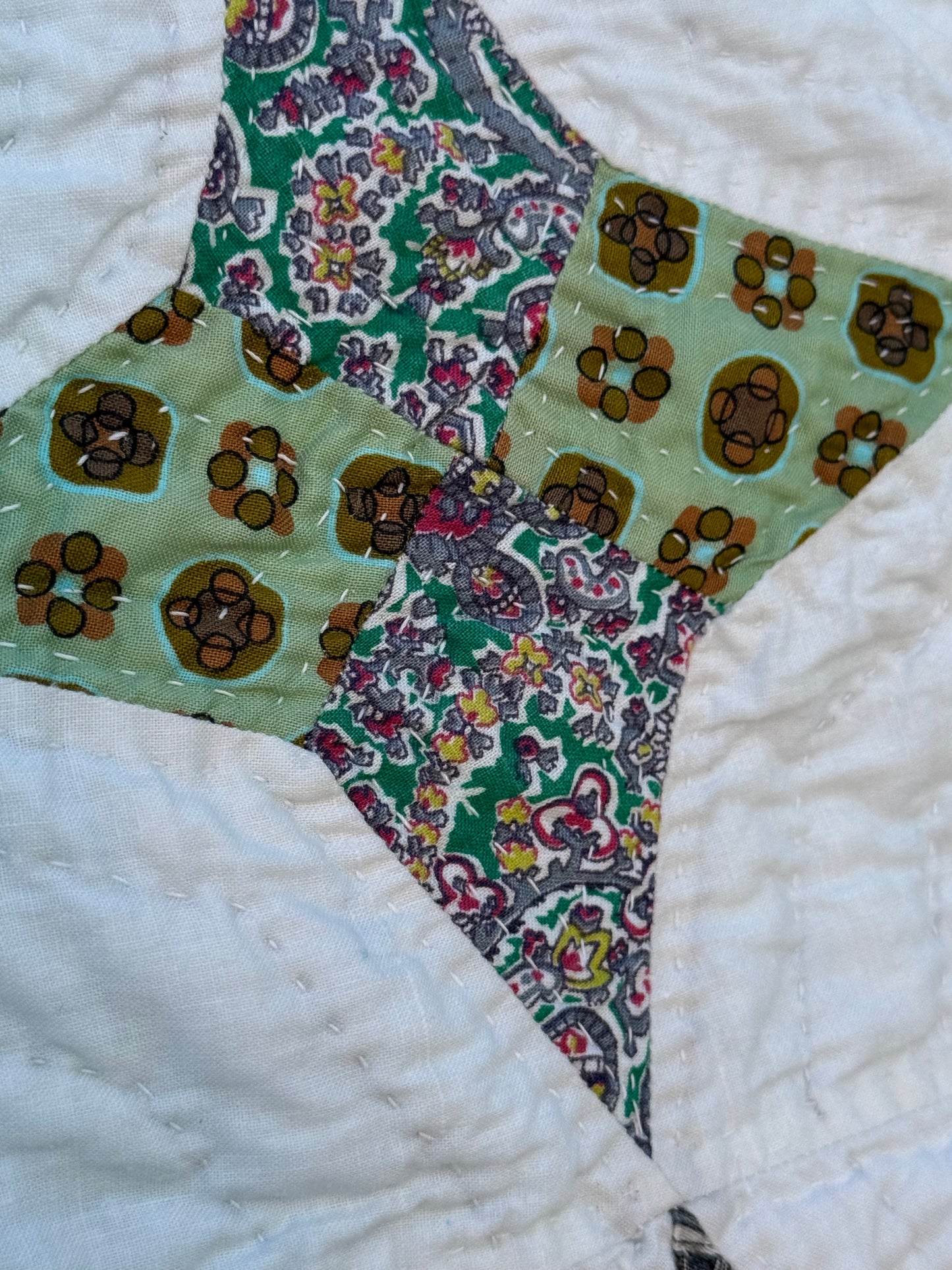 Scrappy Periwinkle Stars Quilt