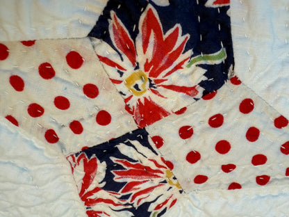 Scrappy Periwinkle Stars Quilt