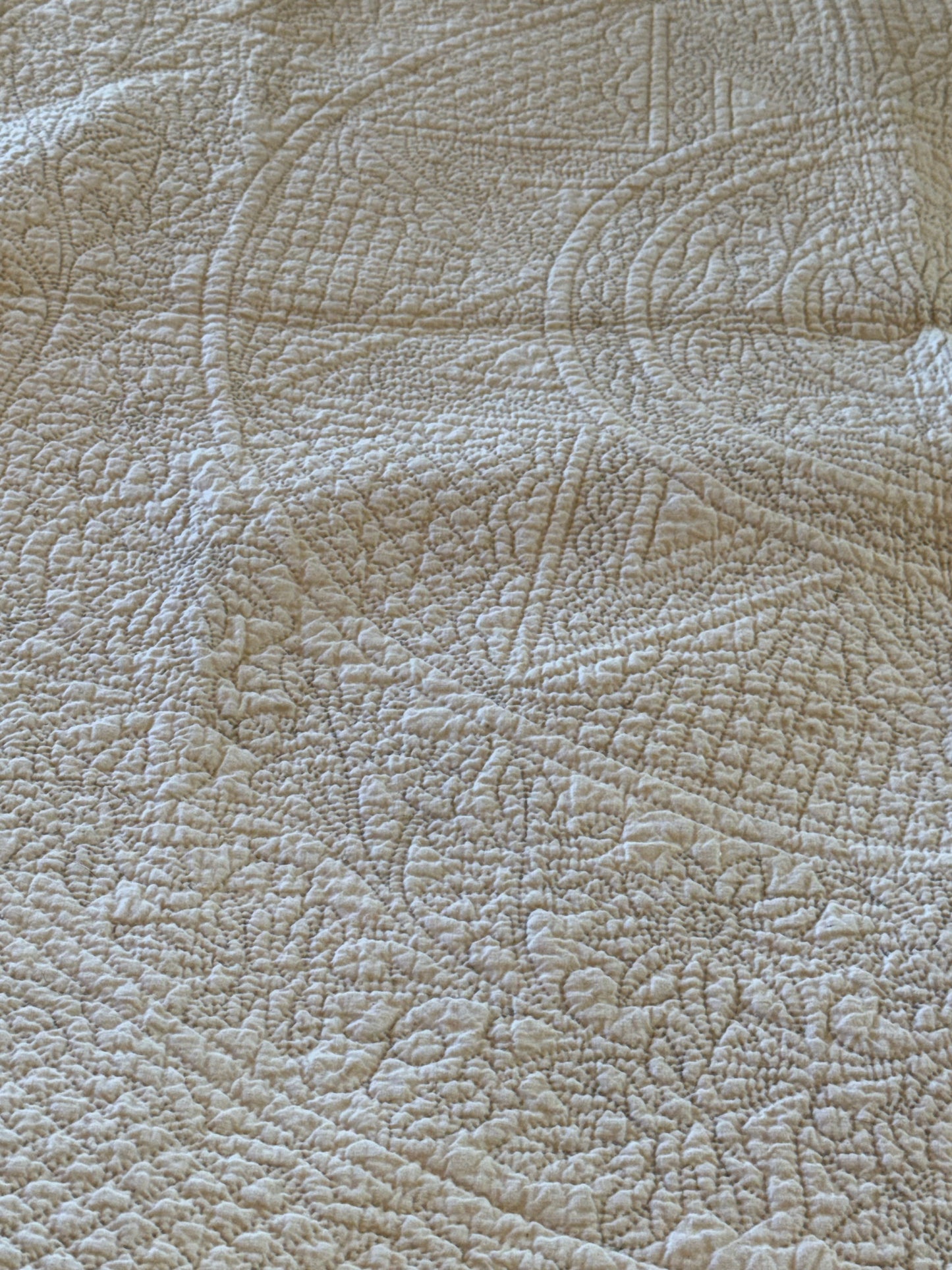 Outstanding Bridal White on White Quilt