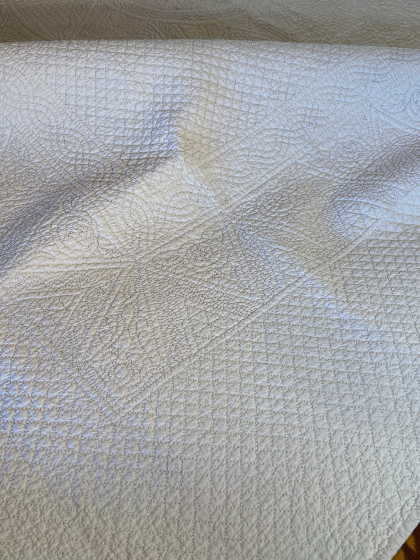 Outstanding Bridal White on White Quilt