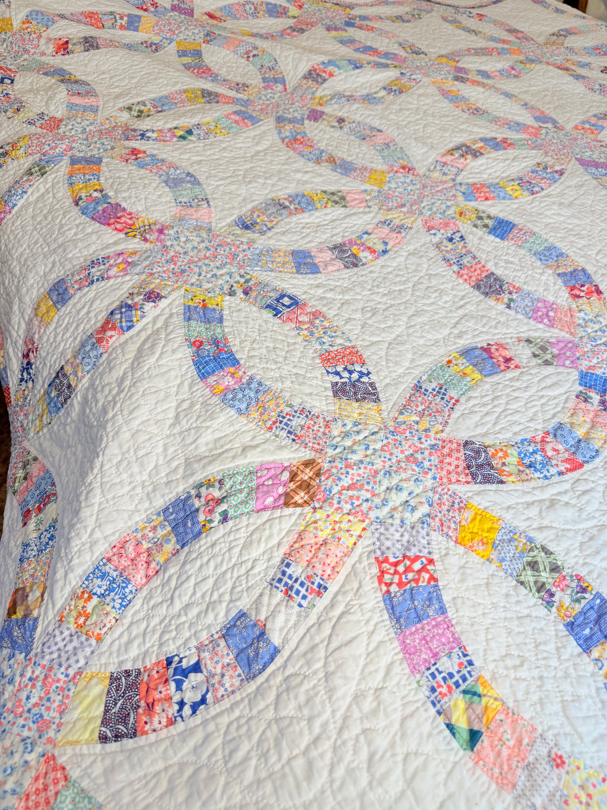 Incredible Double Wedding Ring Quilt