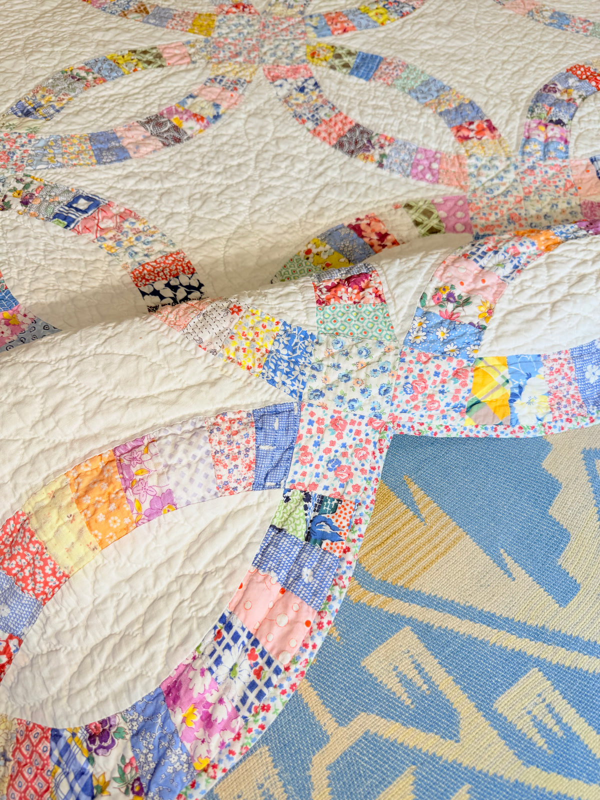 Incredible Double Wedding Ring Quilt