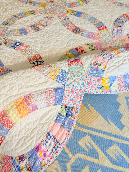 Incredible Double Wedding Ring Quilt