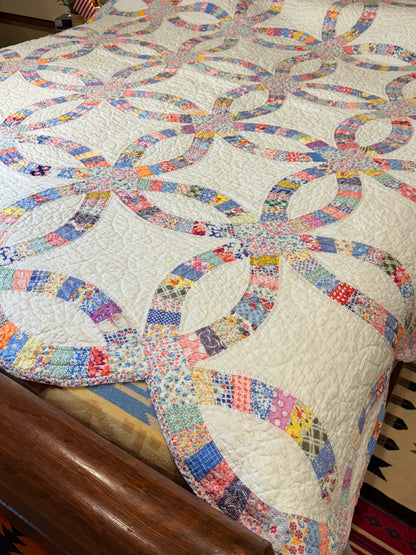 Incredible Double Wedding Ring Quilt