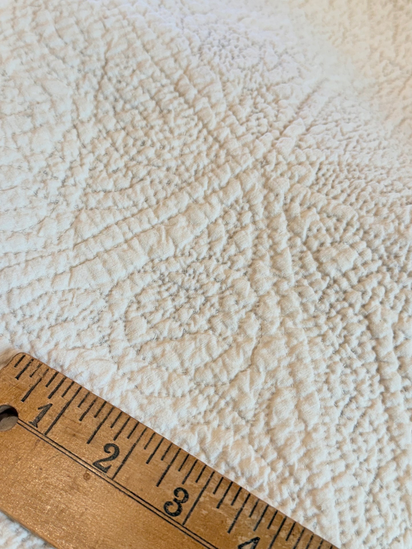 Outstanding Bridal White on White Quilt