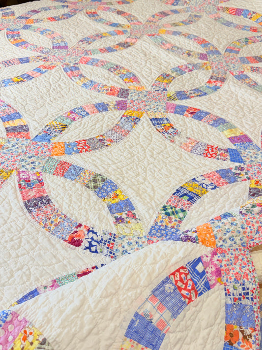 Incredible Double Wedding Ring Quilt