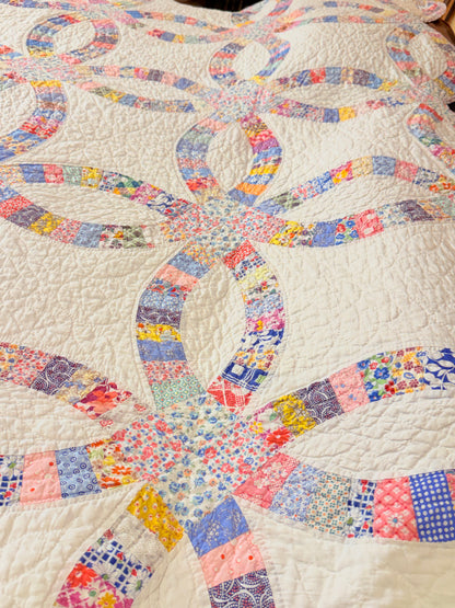 Incredible Double Wedding Ring Quilt