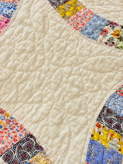 Incredible Double Wedding Ring Quilt