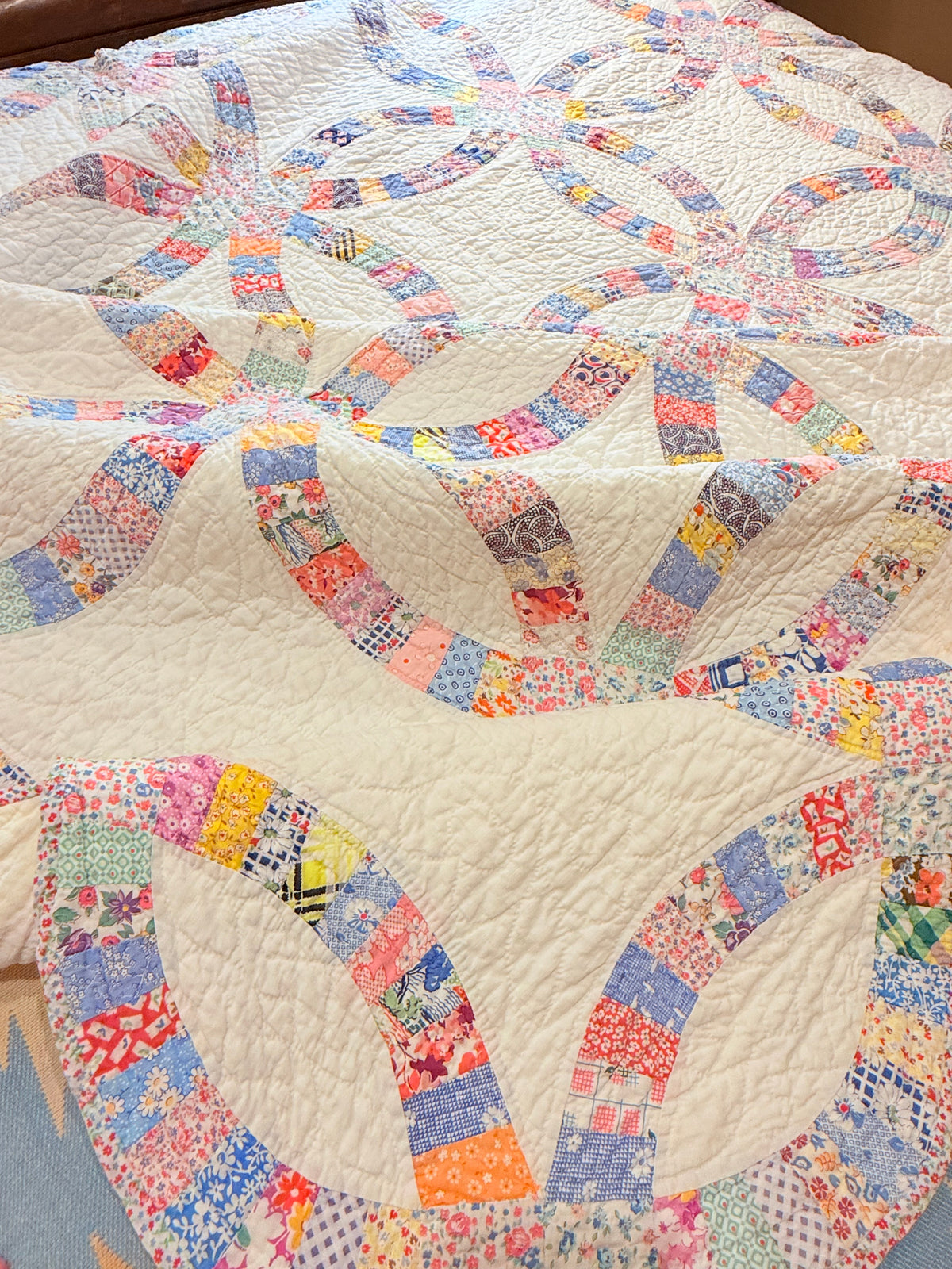 Incredible Double Wedding Ring Quilt