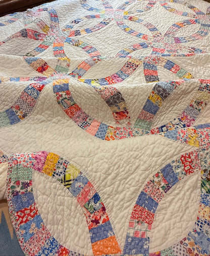 Incredible Double Wedding Ring Quilt