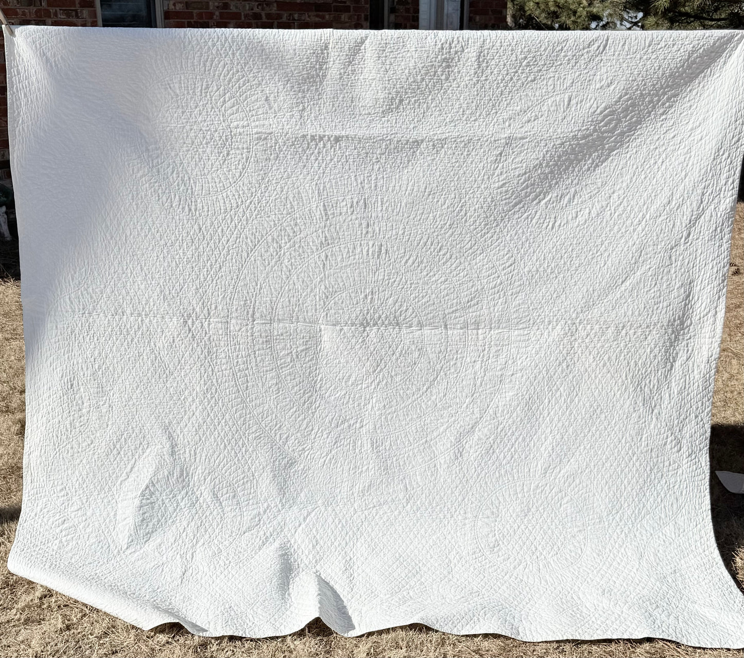 Bridal White on White Quilt