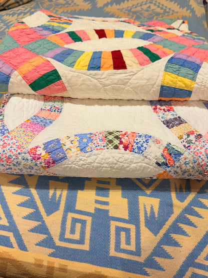 Incredible Double Wedding Ring Quilt