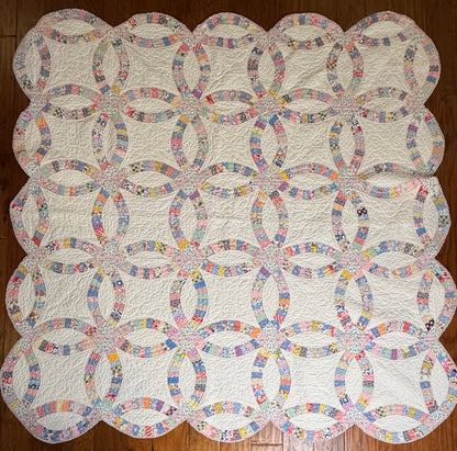 Incredible Double Wedding Ring Quilt
