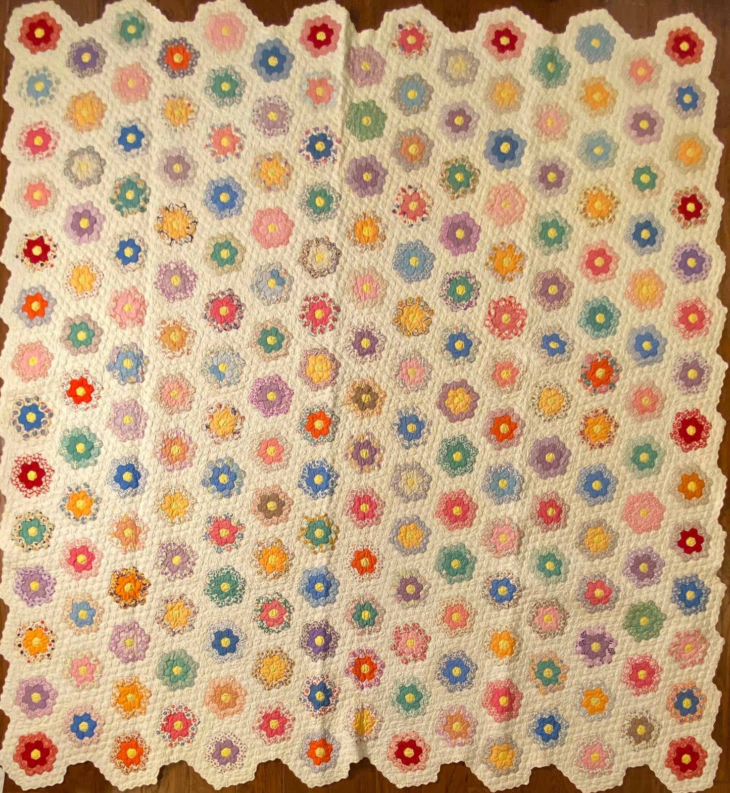 Small Scale Flower Garden Quilt