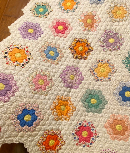 Small Scale Flower Garden Quilt