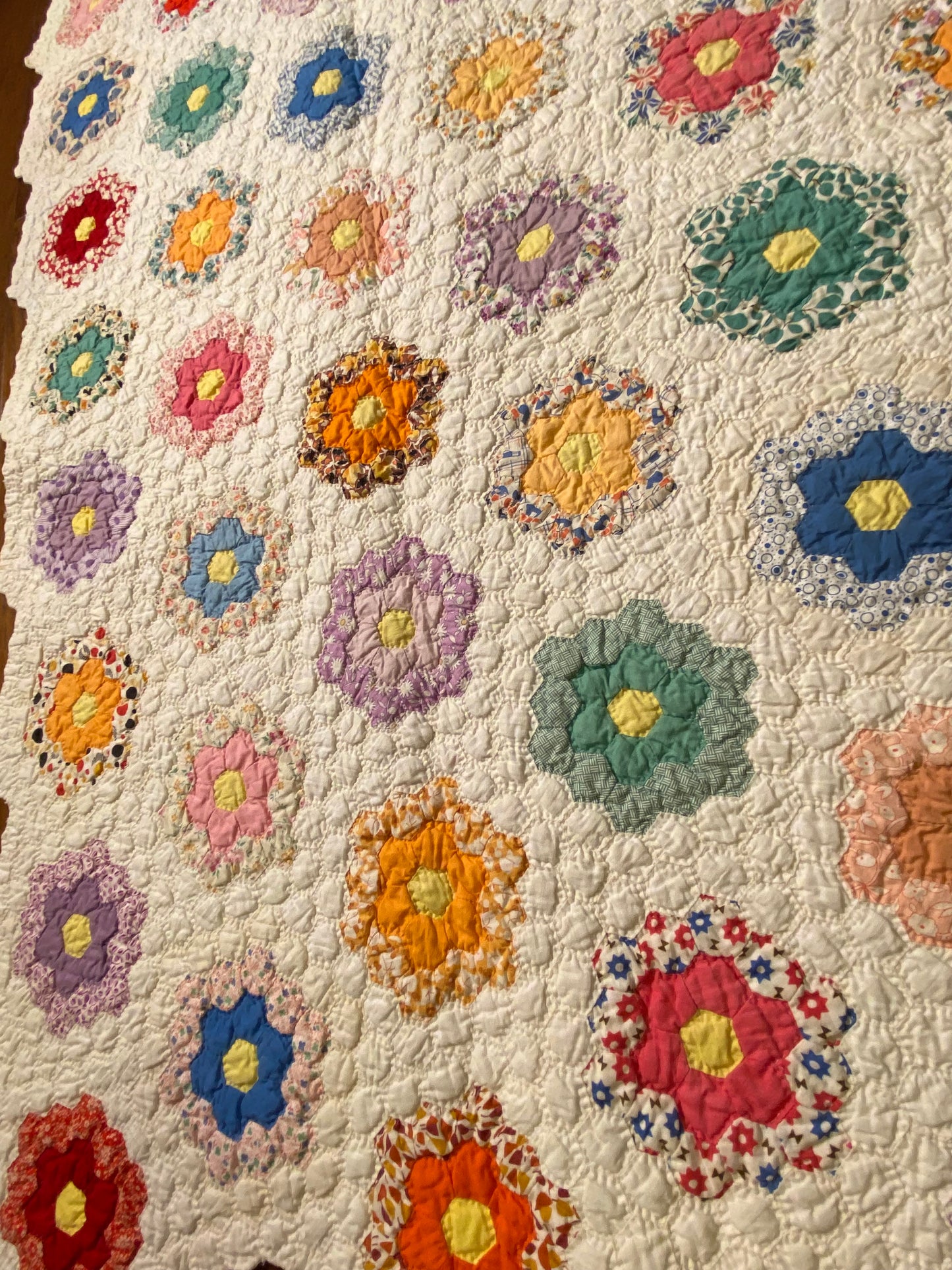 Small Scale Flower Garden Quilt