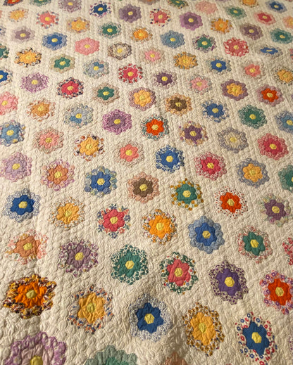 Small Scale Flower Garden Quilt