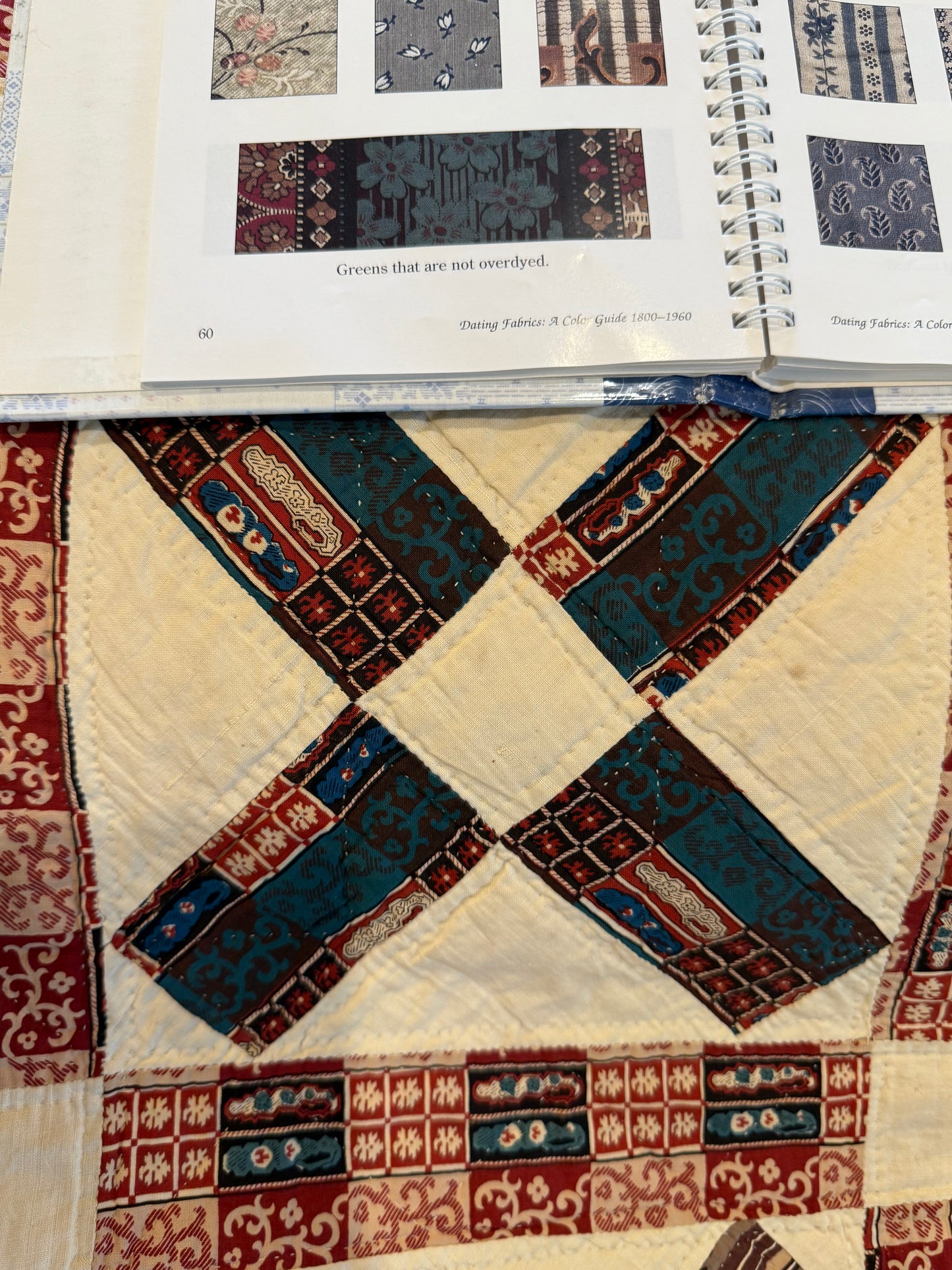 Early Initialed Cross Block New York Quilt