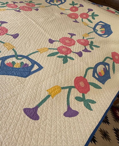 Outstanding Marie Webster Dutch  Baskets Antique Quilt