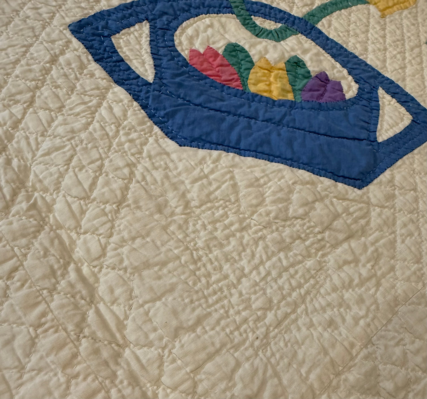 Outstanding Marie Webster Dutch  Baskets Antique Quilt