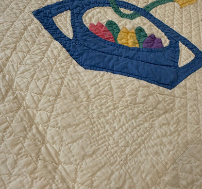 Outstanding Marie Webster Dutch  Baskets Antique Quilt