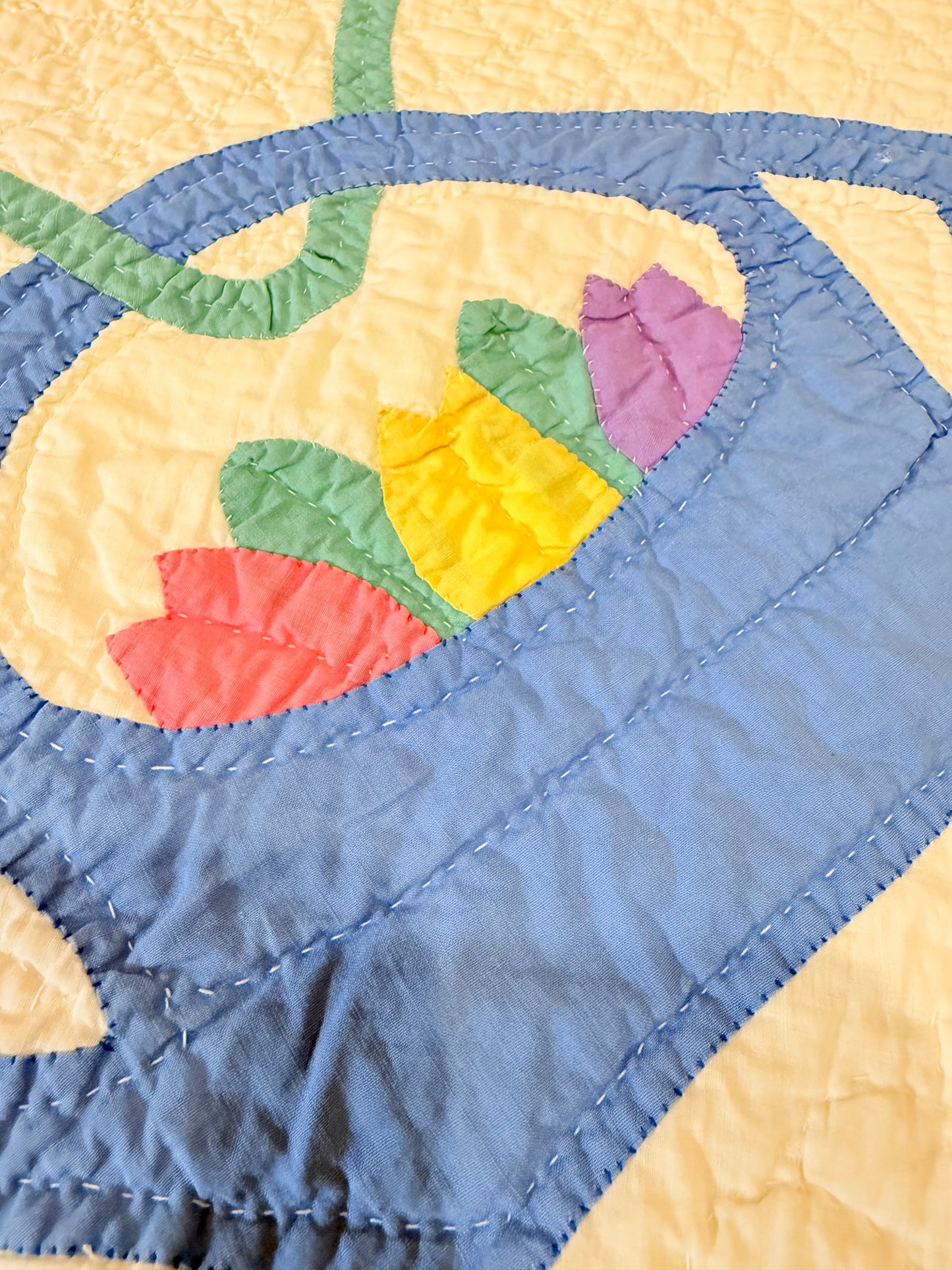 Outstanding Marie Webster Dutch  Baskets Antique Quilt