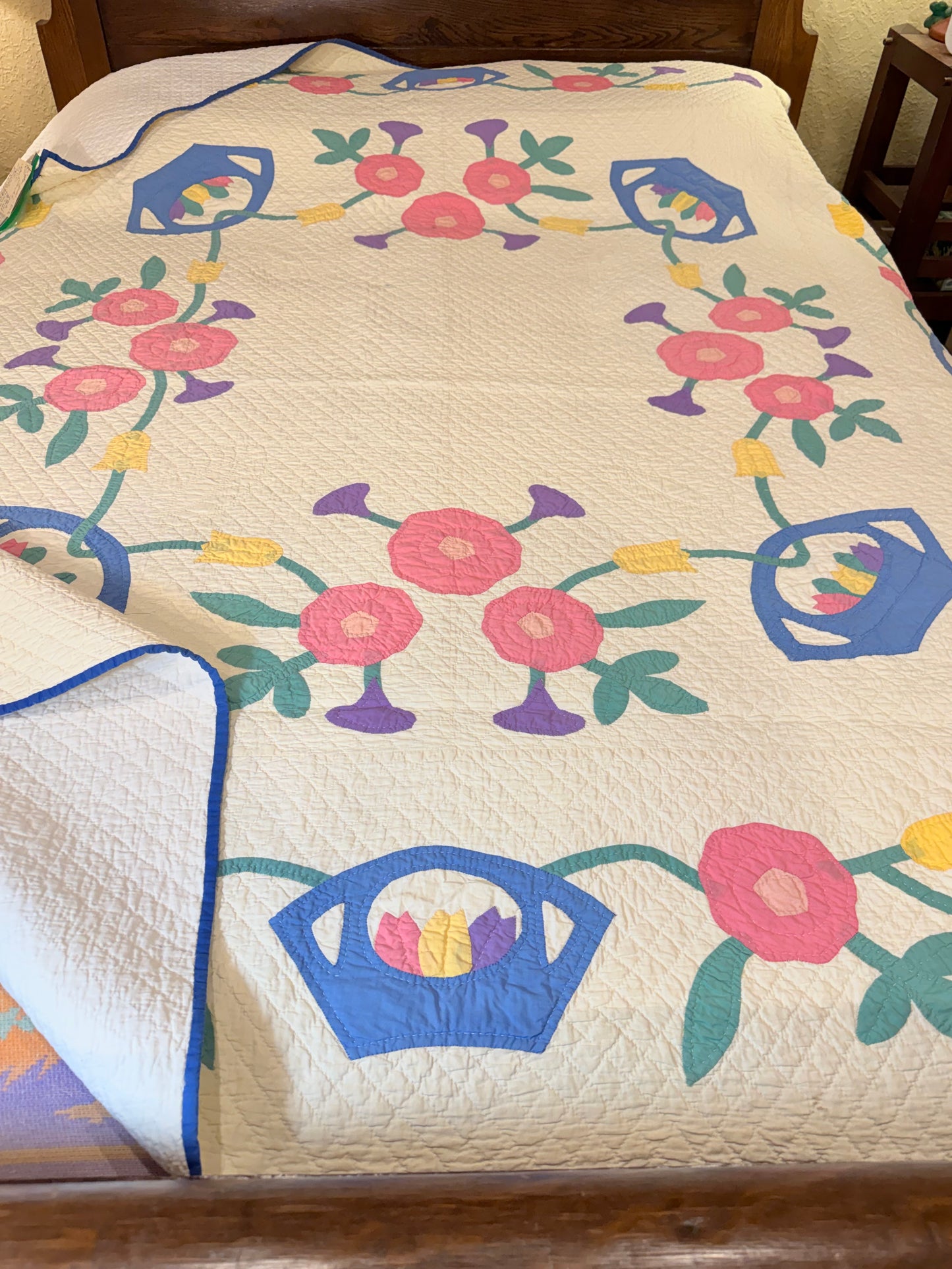 Outstanding Marie Webster Dutch  Baskets Antique Quilt