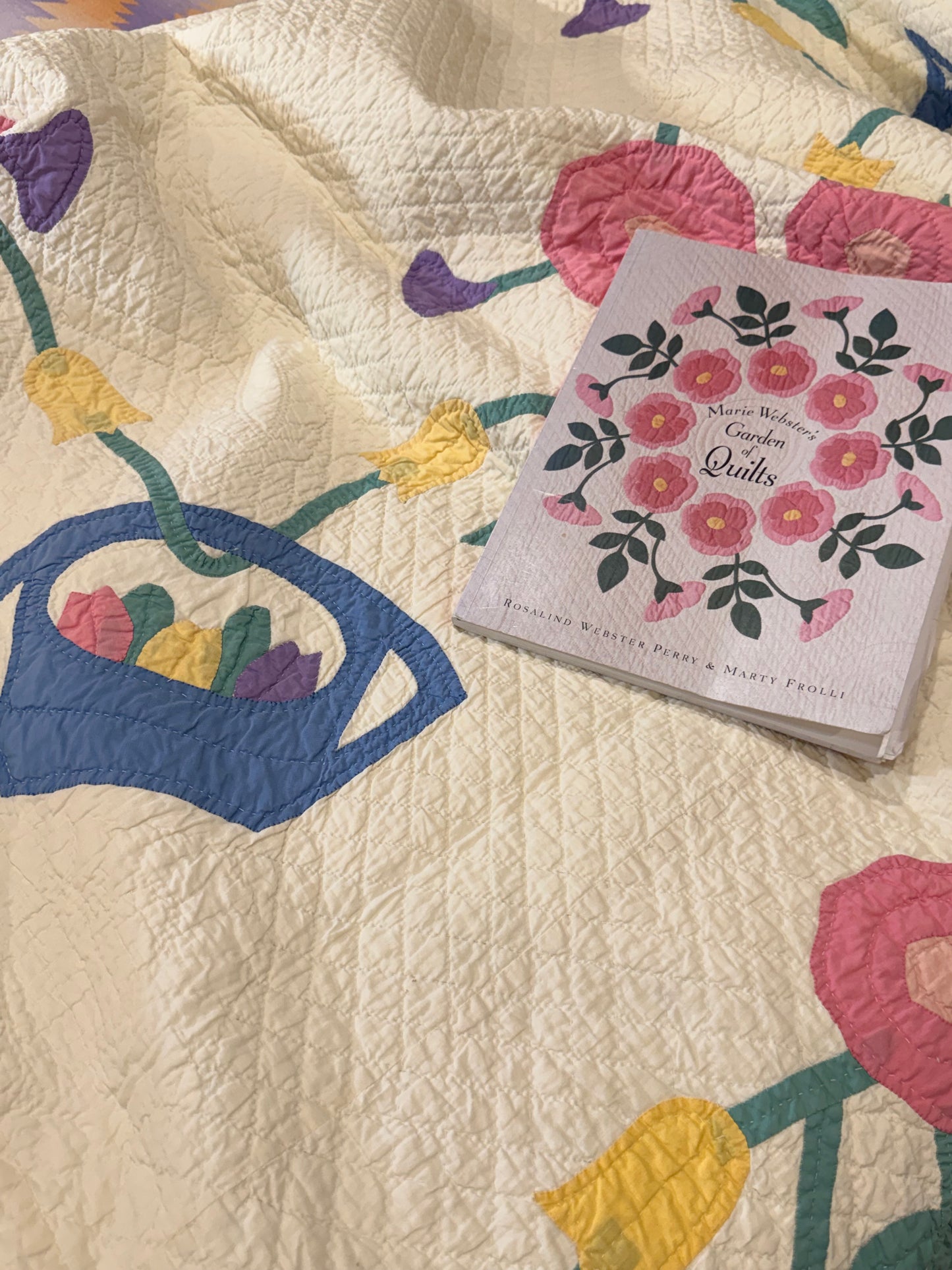 Outstanding Marie Webster Dutch  Baskets Antique Quilt
