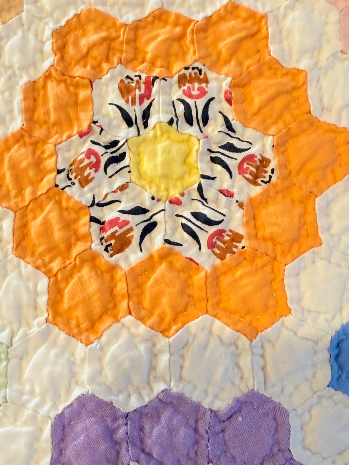 Incredible Museum Quality Miniature Flower Garden Quilt