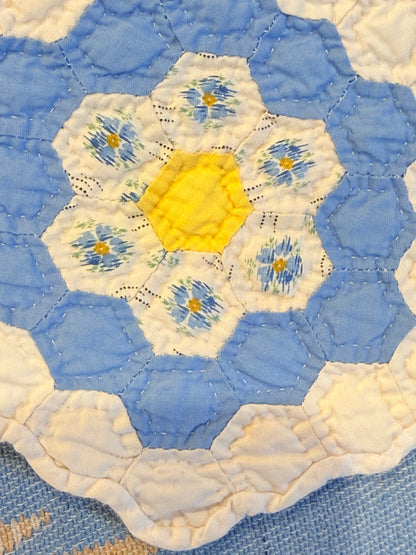 Incredible Museum Quality Miniature Flower Garden Quilt