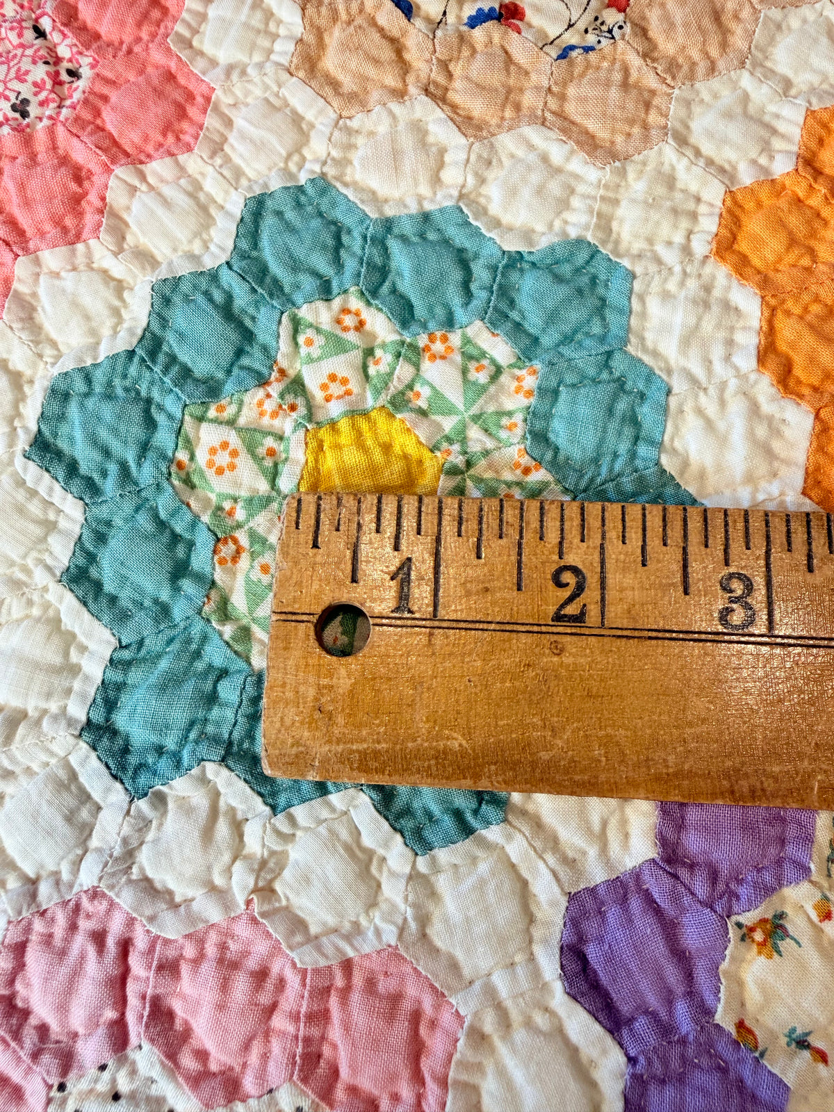 Incredible Museum Quality Miniature Flower Garden Quilt