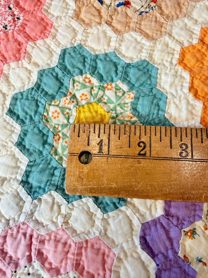 Incredible Museum Quality Miniature Flower Garden Quilt