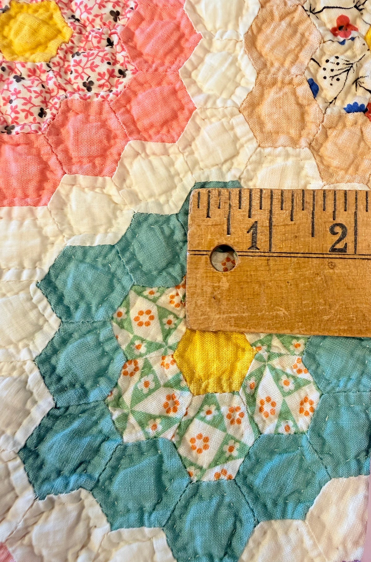 Incredible Museum Quality Miniature Flower Garden Quilt
