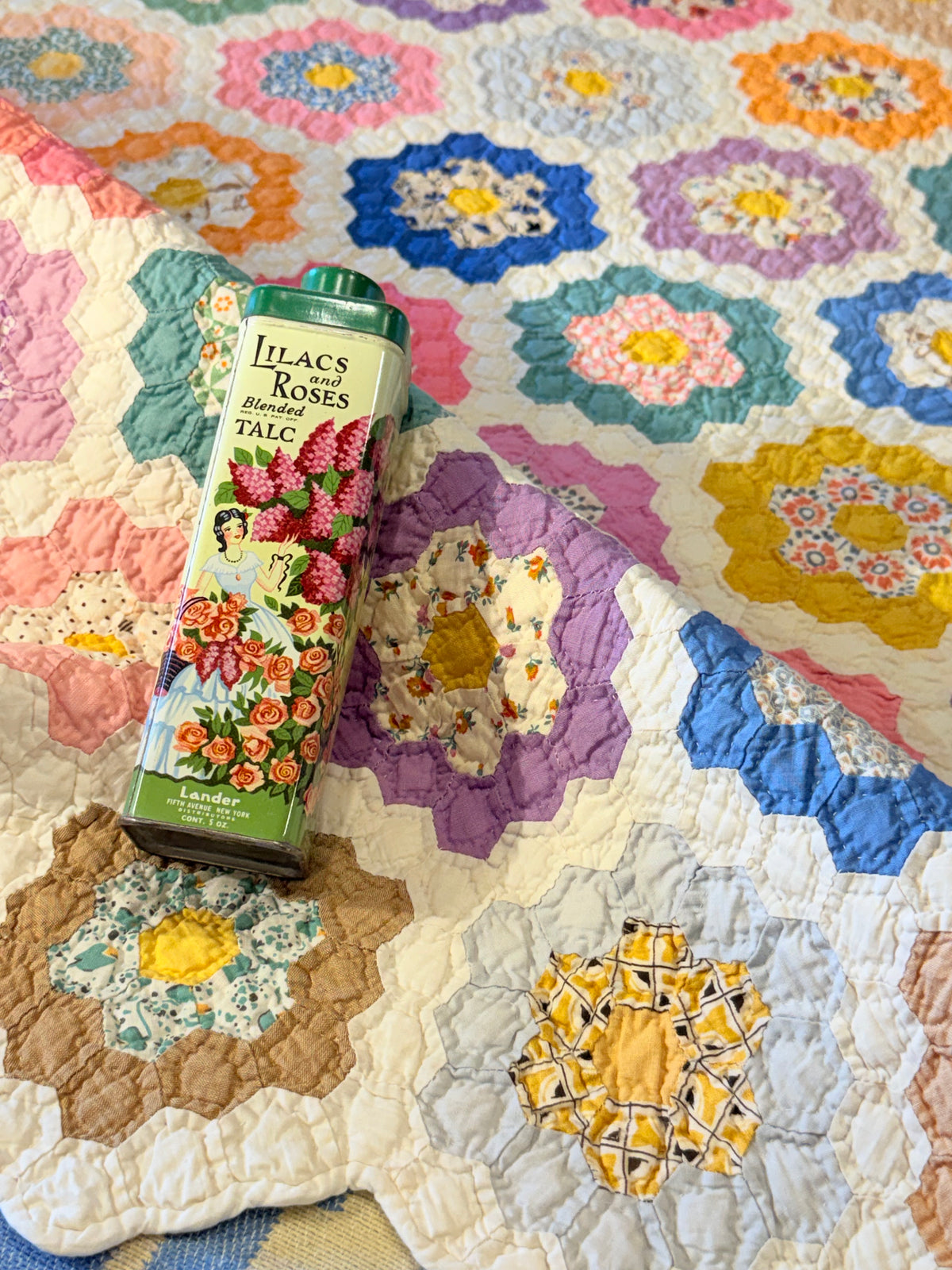 Incredible Museum Quality Miniature Flower Garden Quilt