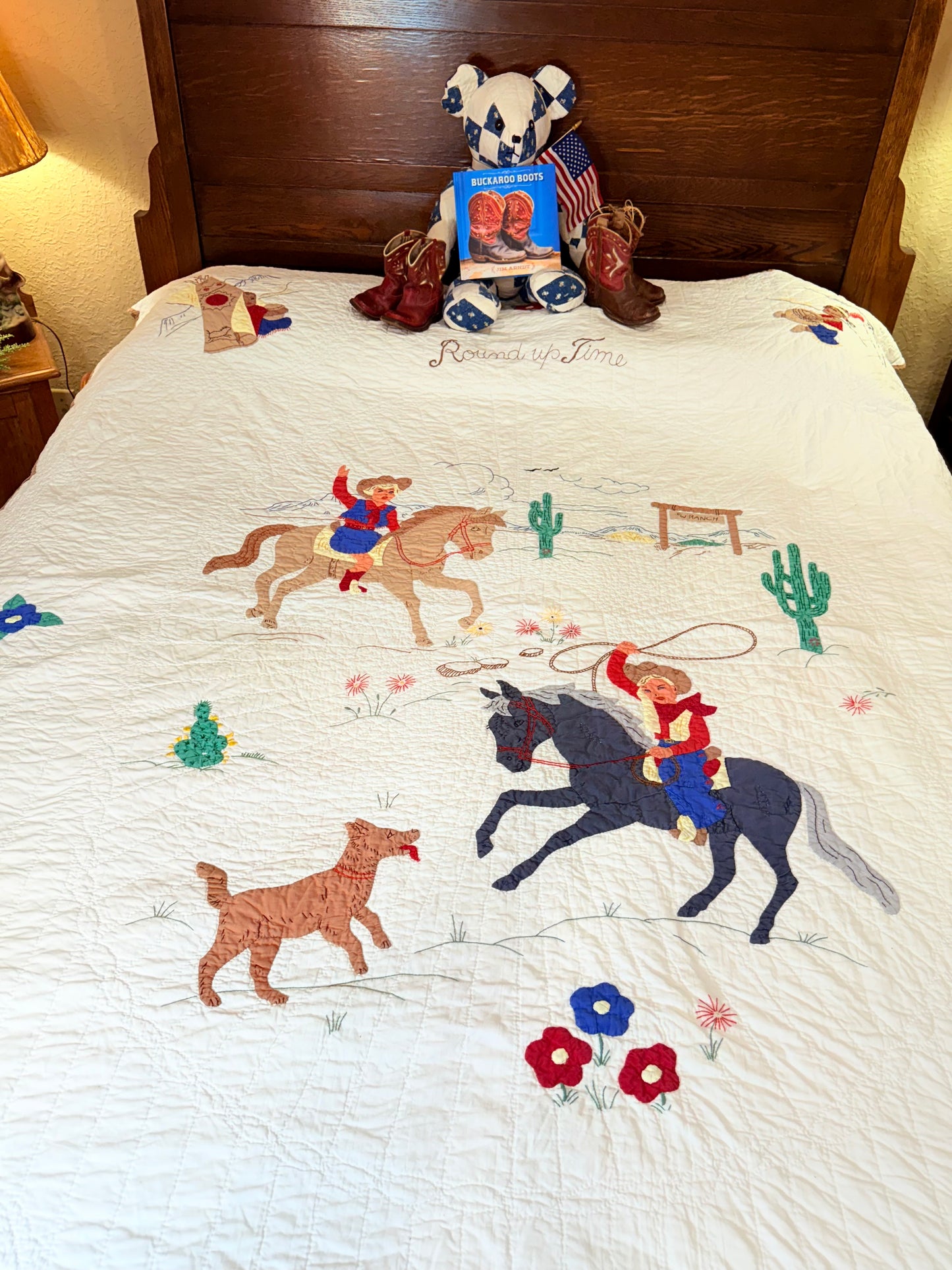Round Up Time 1950’s Western Pictorial Quilt