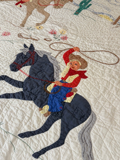 Round Up Time 1950’s Western Pictorial Quilt
