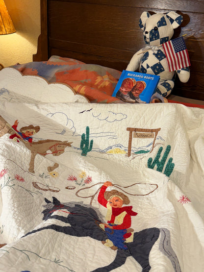 Round Up Time 1950’s Western Pictorial Quilt
