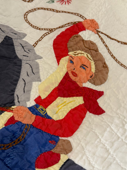 Round Up Time 1950’s Western Pictorial Quilt